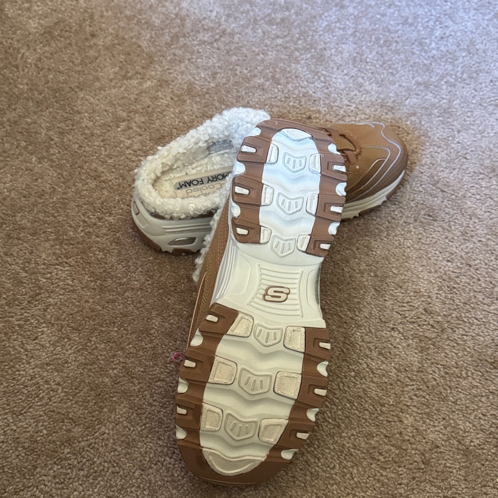 Sketchers d lites clog mule slip sandals sand women’s - Picture 2 of 4